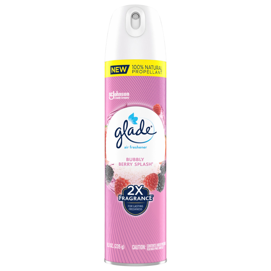 GLADE AIR FRESHENER SPRAY 8.3 OZ BUBBLY BERRY SPLASH