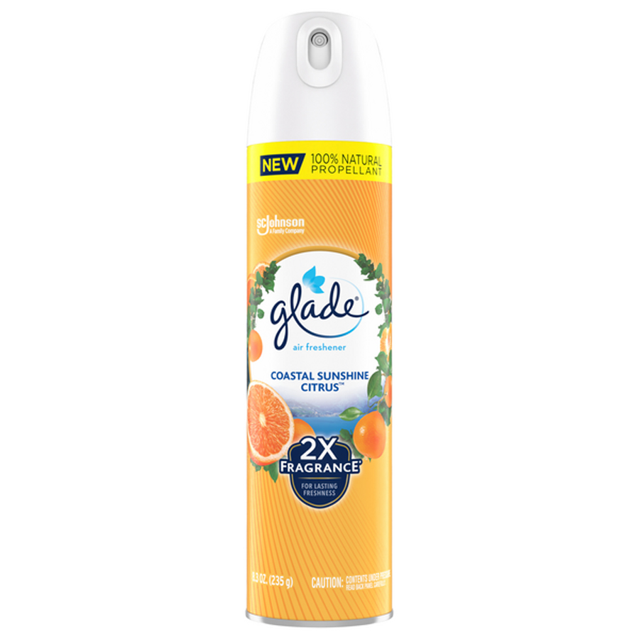 GLADE AIR FRESHENER SPRAY 8.3 OZ COASTAL SUNSHINE CITRUS