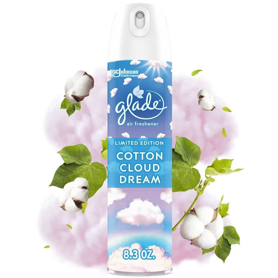 GLADE AIR FRESHENER SPRAY 8.3 OZ COTTON CLOUD DREAM