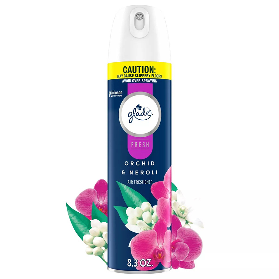 GLADE AIR FRESHENER SPRAY 8.3 OZ ORCHID AND NEROLI