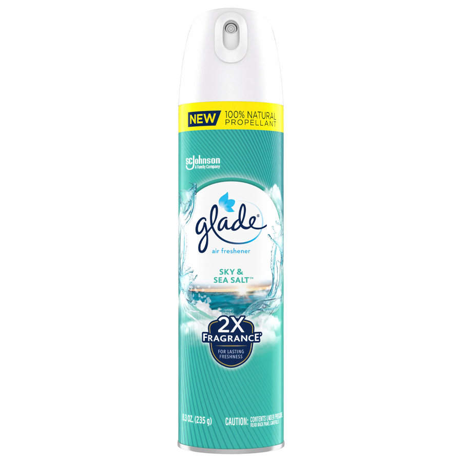 GLADE AIR FRESHENER SPRAY 8.3 OZ SKY & SEA SALT