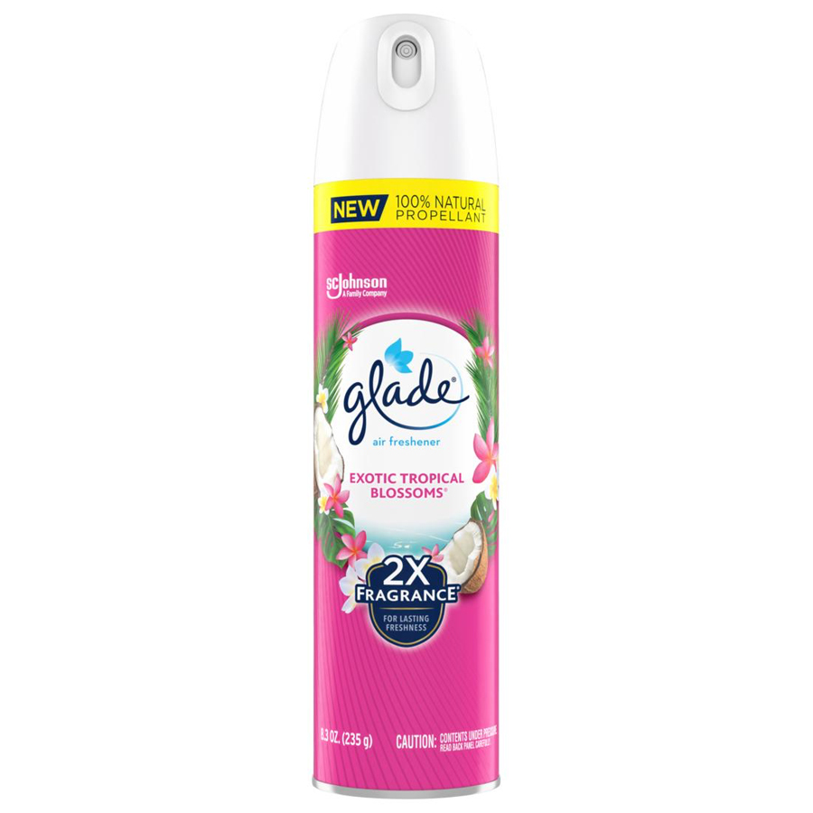 GLADE AIR FRESHENER SPRAY 8.3 OZ TROPICAL BLOSSOMS