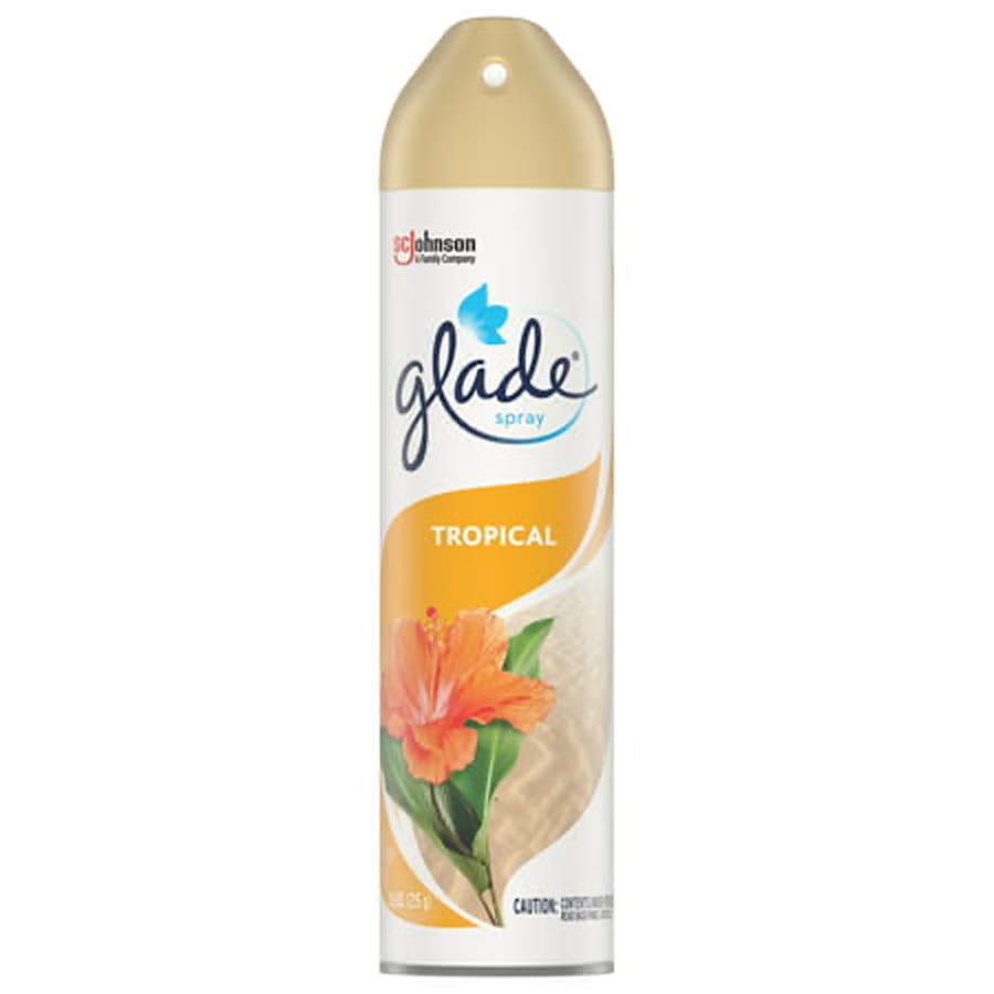 GLADE AIR FRESHNER SPRAY 7.6 OZ TROPICAL