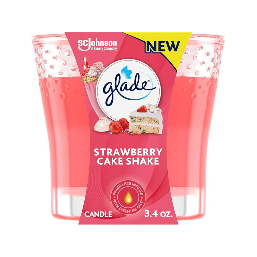 GLADE CANDLE SCENTED 3.4 OZ STRAWBERRY CAKE