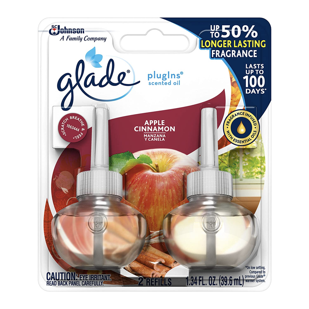 GLADE PISO 0.67 OZ 2 PK APPLE CINNAMON