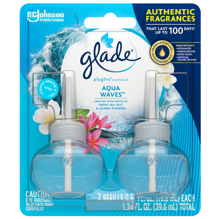 GLADE PISO 0.67 OZ 2 PK AQUA WAVES