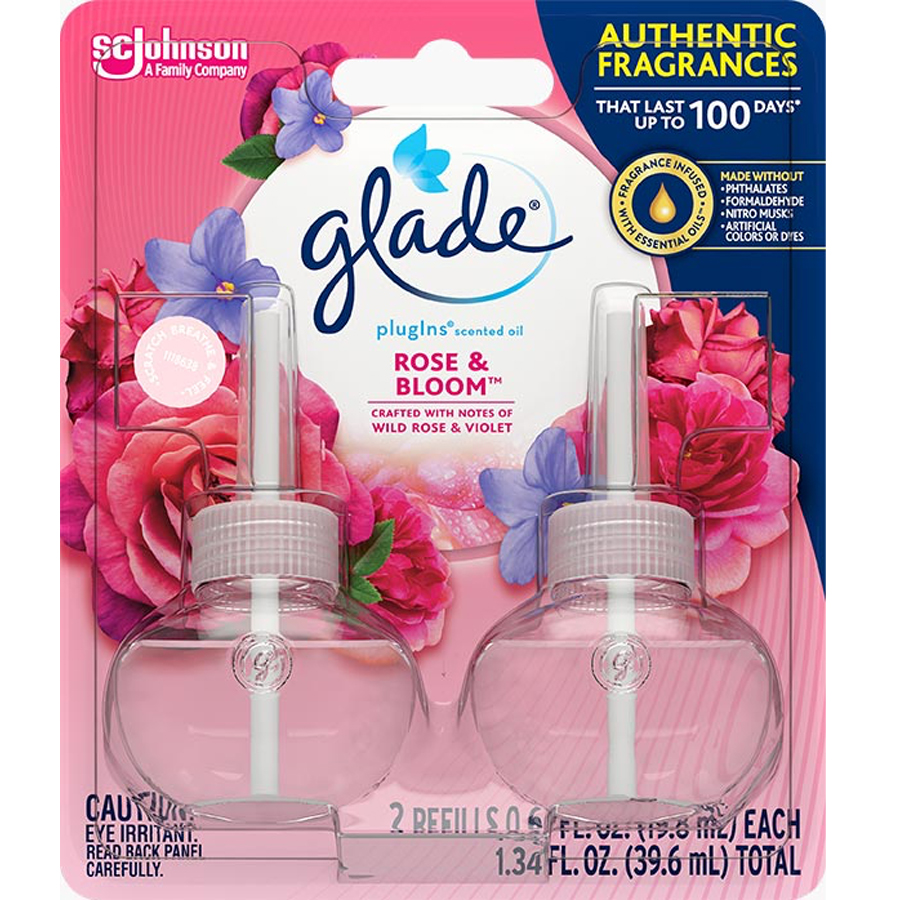 GLADE PISO 0.67 OZ 2 PK ROSE