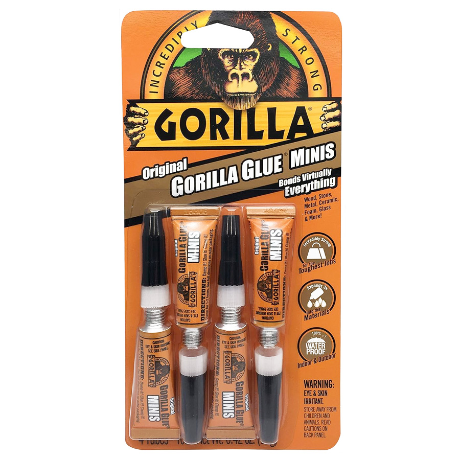 GORILLA  GLUE SINGLES 43 G 6 PC BULK# 5000502 3 G 4 CT SINGLE
