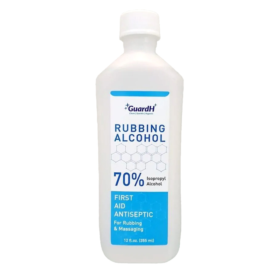 GUARDH RUBBING ALCOHOL 12 OZ 70% WHITE