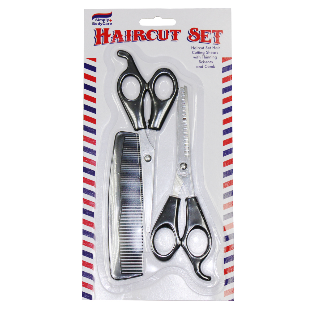 HAIR  DRESSER SET 3 PC SET 2 SCISSORS & 1 COMB
