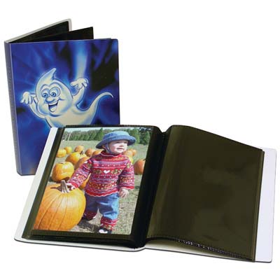 HALLOWEEN PHOTO ALBUM 6 PK ASSORTED DESIGNS (HOLDS 48 PHOTOS) PREPRICED AT $2.99