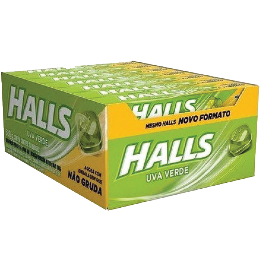 HALLS COUGH DROPS 27.5 G GREEN GRAPE (BRAZIL)
