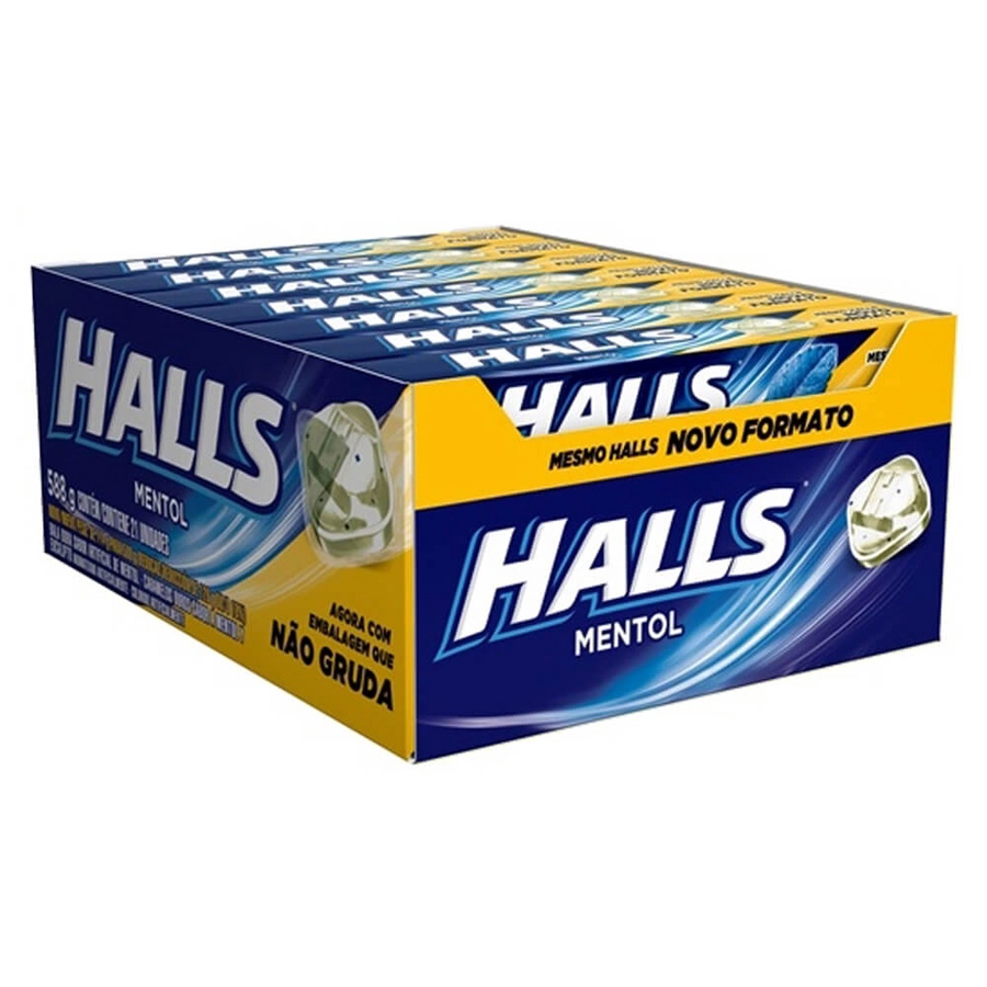 HALLS COUGH DROPS 27.5 G MENTHOL (BRAZIL)