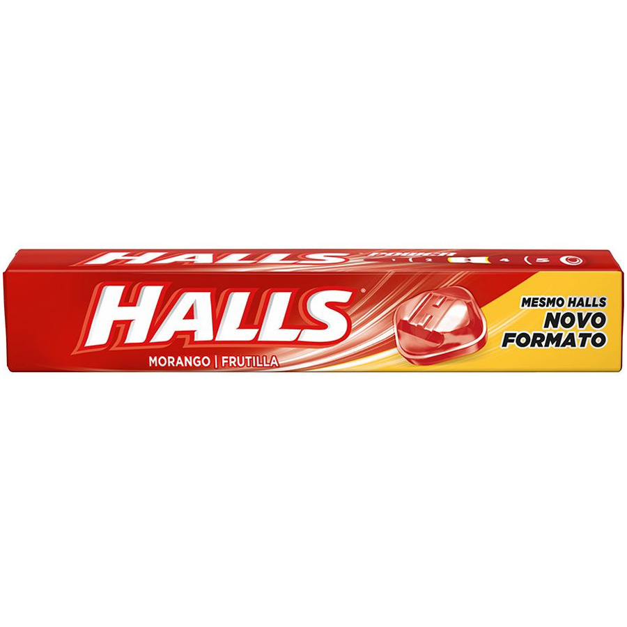 HALLS COUGH DROPS 27.5 G STRAWBERRY (BRAZIL)