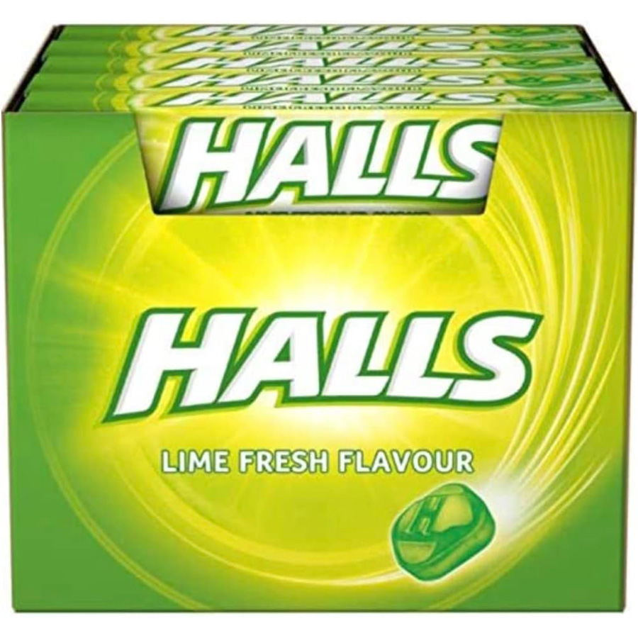 HALLS COUGH DROPS 27.9 G FRESH LIME