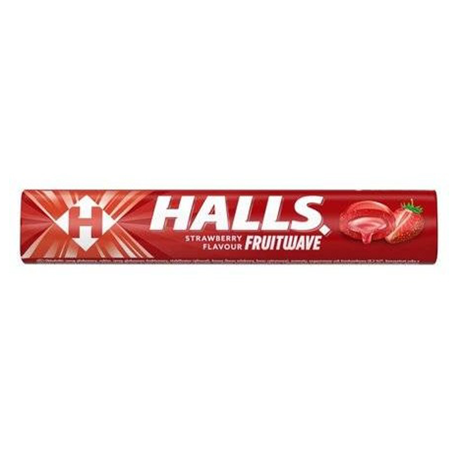 HALLS COUGH DROPS 45 G STRAWBERRY