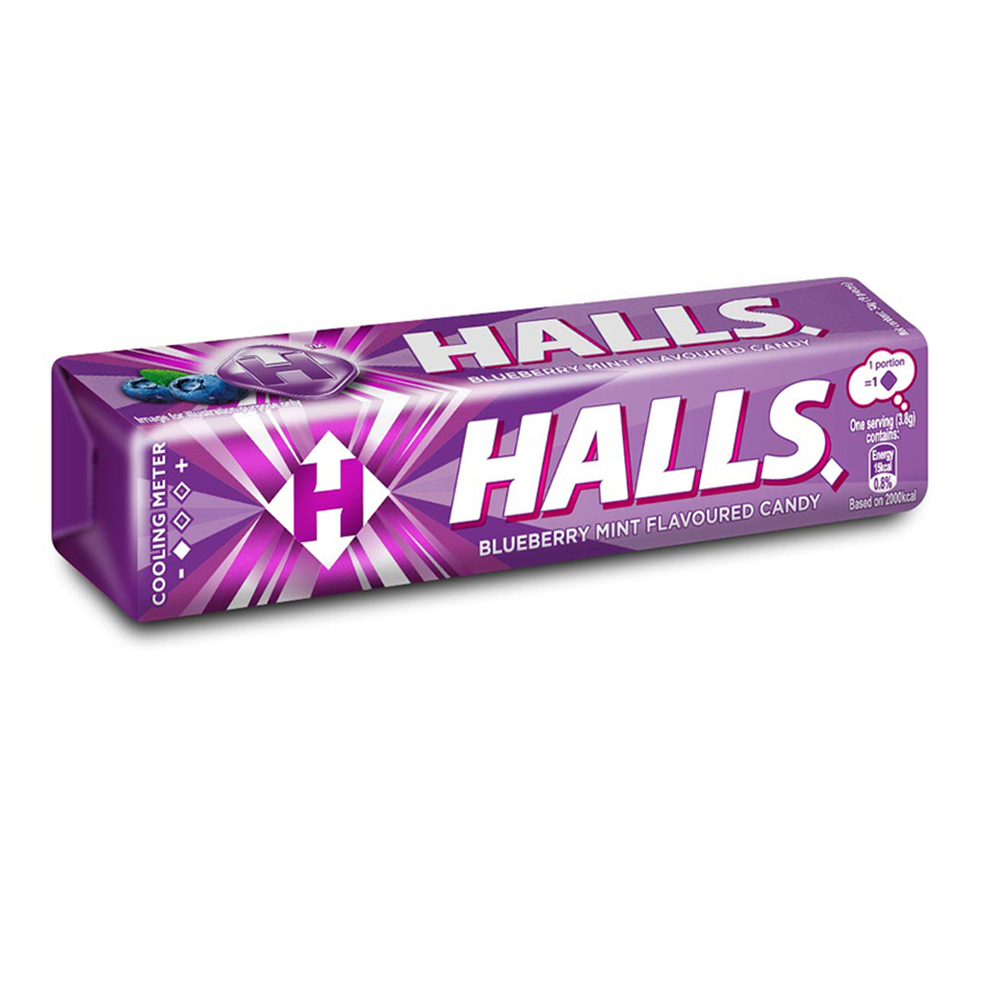 HALLS COUGH DROPS 9 CT BLUEBERRY