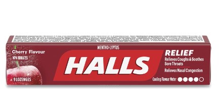HALLS COUGH DROPS 9 CT CHERRY (MEXICO)