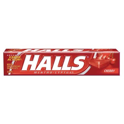 HALLS COUGH DROPS 9 CT CHERRY FLAVOR