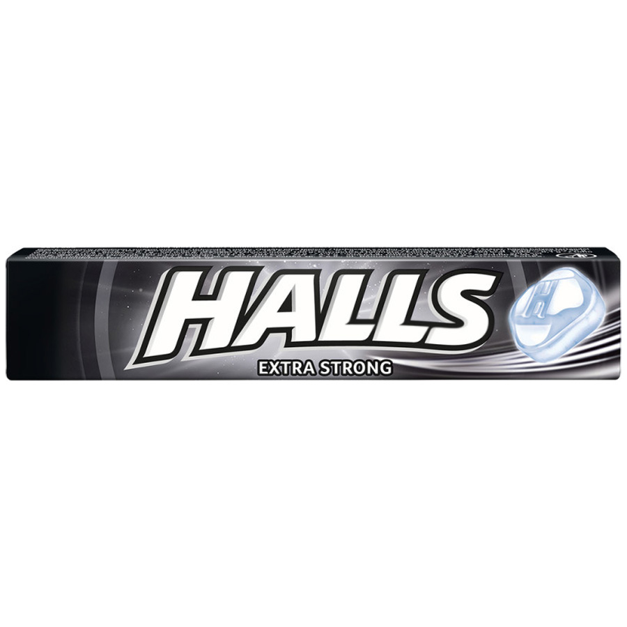 HALLS COUGH DROPS 9 CT EXTRA STRONG BLACK UK