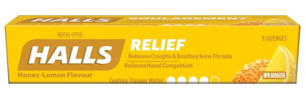 HALLS COUGH DROPS 9 CT HONEY (MEXICO)