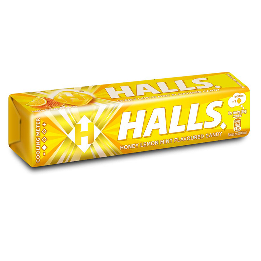 HALLS COUGH DROPS 9 CT HONEY LEMON