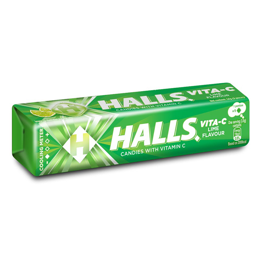 HALLS COUGH DROPS 9 CT LIME