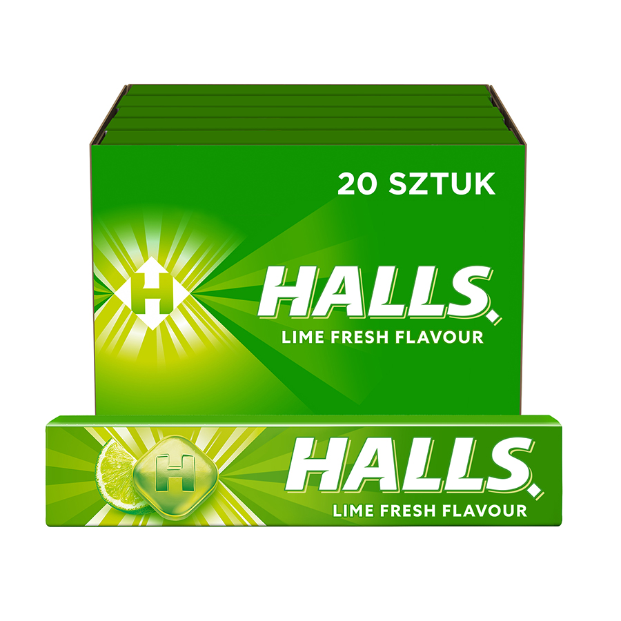 HALLS COUGH DROPS 9 CT LIME FRESH UK