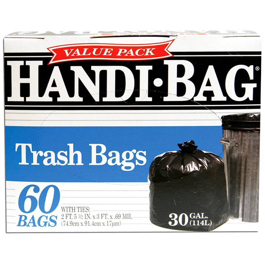 HANDI BAG TRASH BAG 30 GL 60 CT (HAB6FT60)