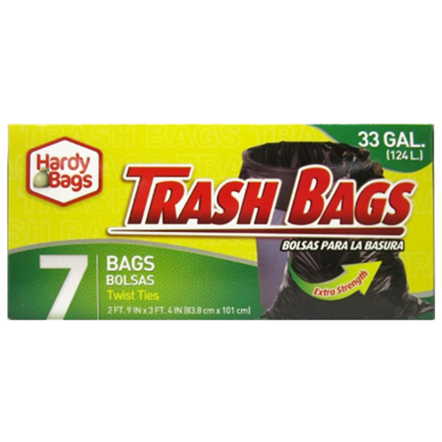HARDY BAG TRASH BAG 33 GL 7 CT