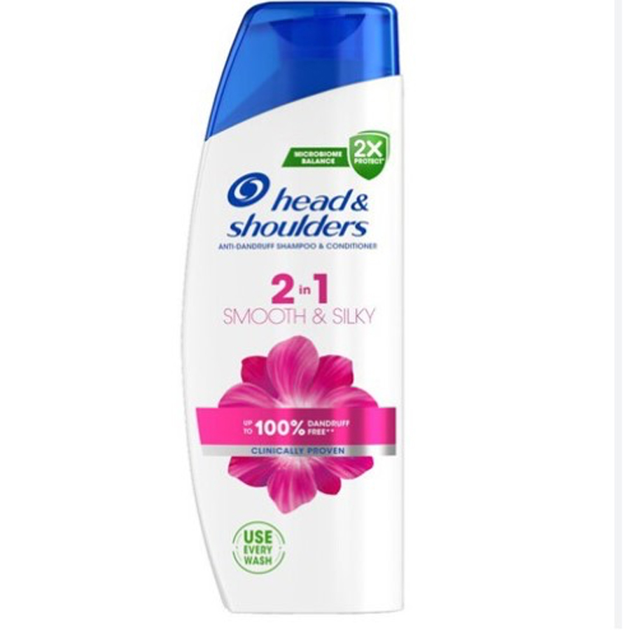 HEAD & SHOULDERS SHAMPOO (IMP) 2 IN 1 330 ML SMOOTH & SILKY
