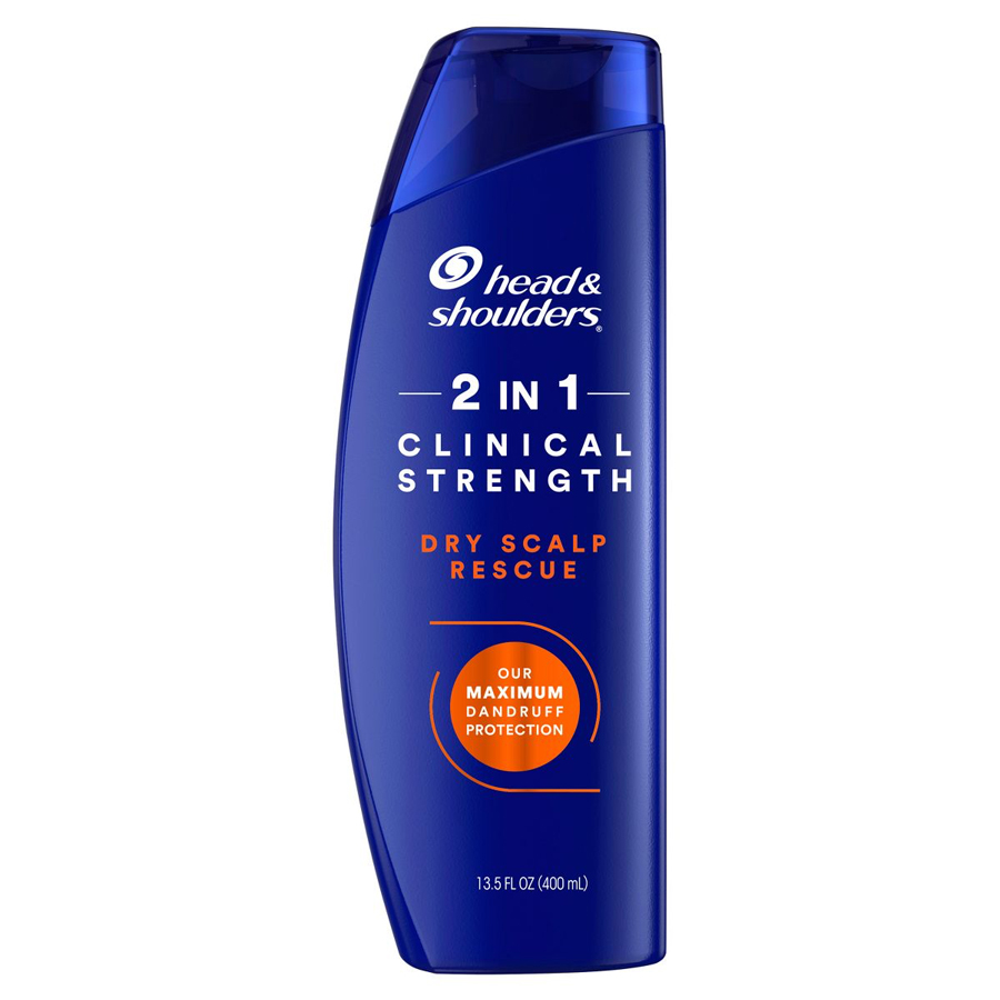 HEAD & SHOULDERS SHAMPOO 2 IN 1 13.5 OZ / 400 ML CLINICAL STRENGTH DRY SCALP