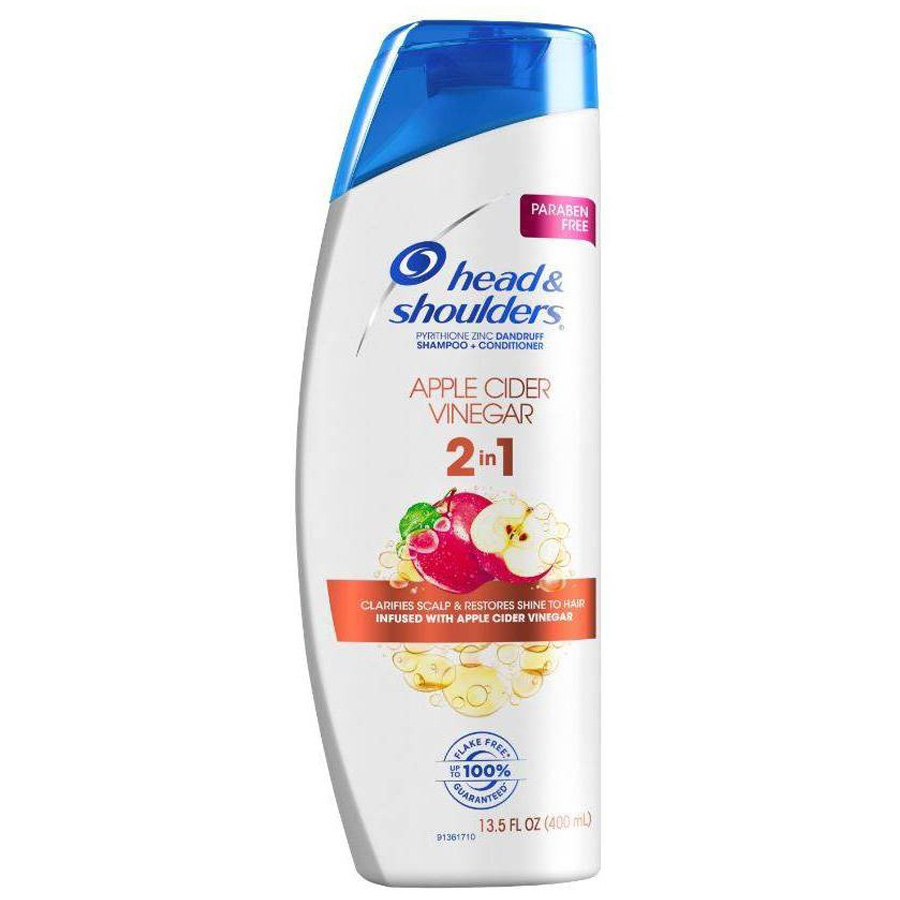 HEAD & SHOULDERS SHAMPOO 2N1 13.5 OZ / 400 ML APPLE CIDER VINEGAR