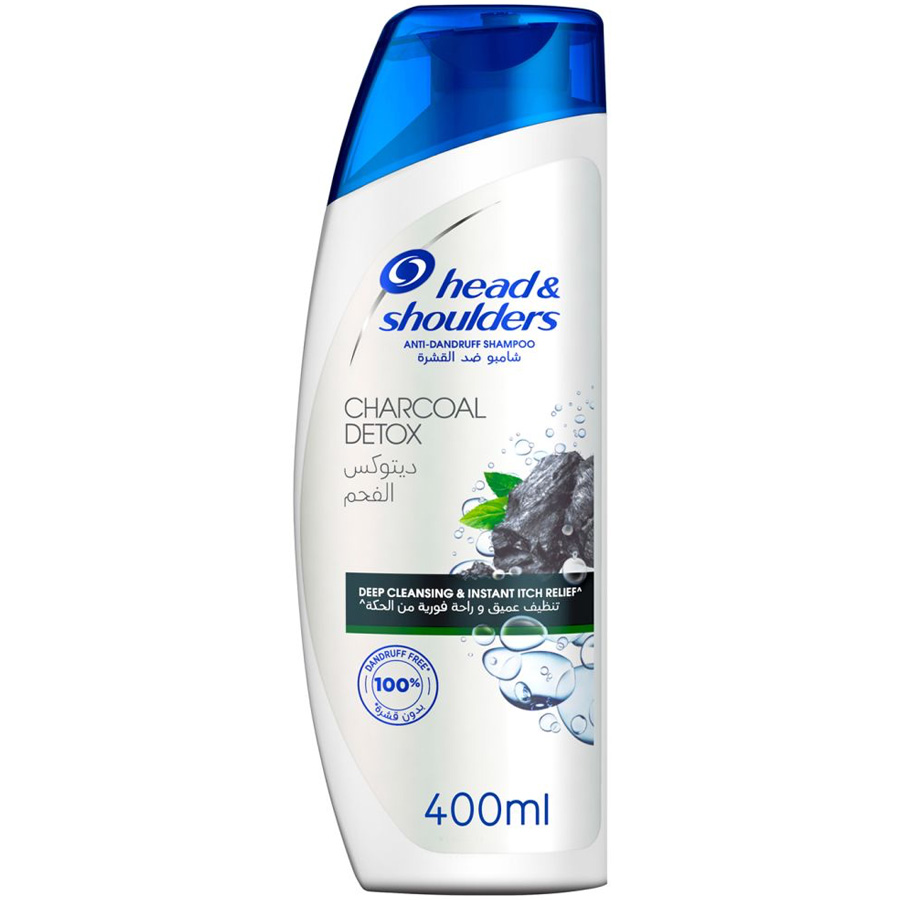 HEAD & SHOULDERS SHAMPOO 400 ML CHARCOAL DETOX (SAUDI ARABIA)