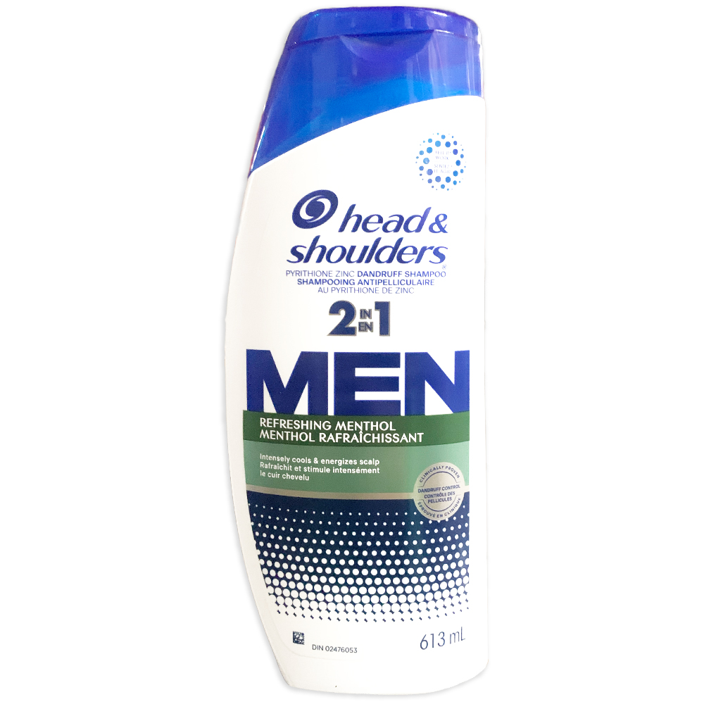 HEAD & SHOULDERS SHAMPOO 613 ML / 20.7 OZ 2N1 MENTHOL