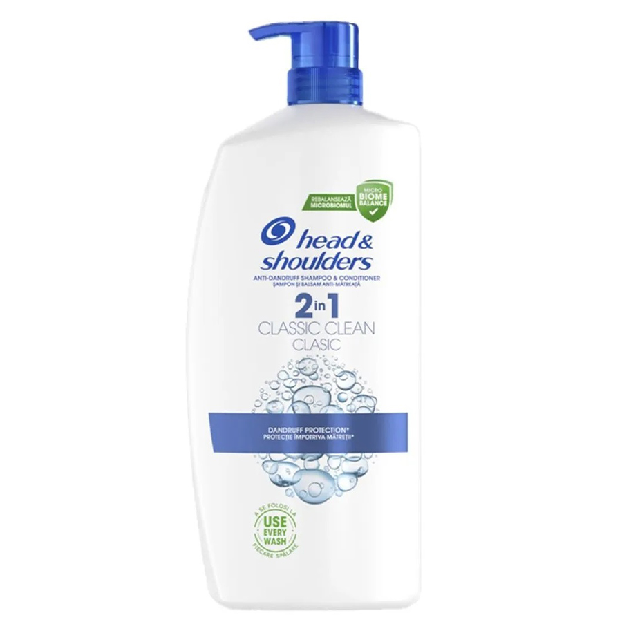 HEAD & SHOULDERS SHAMPOO 800 ML 2N1 CLASSIC CLEAN WITH PUMP