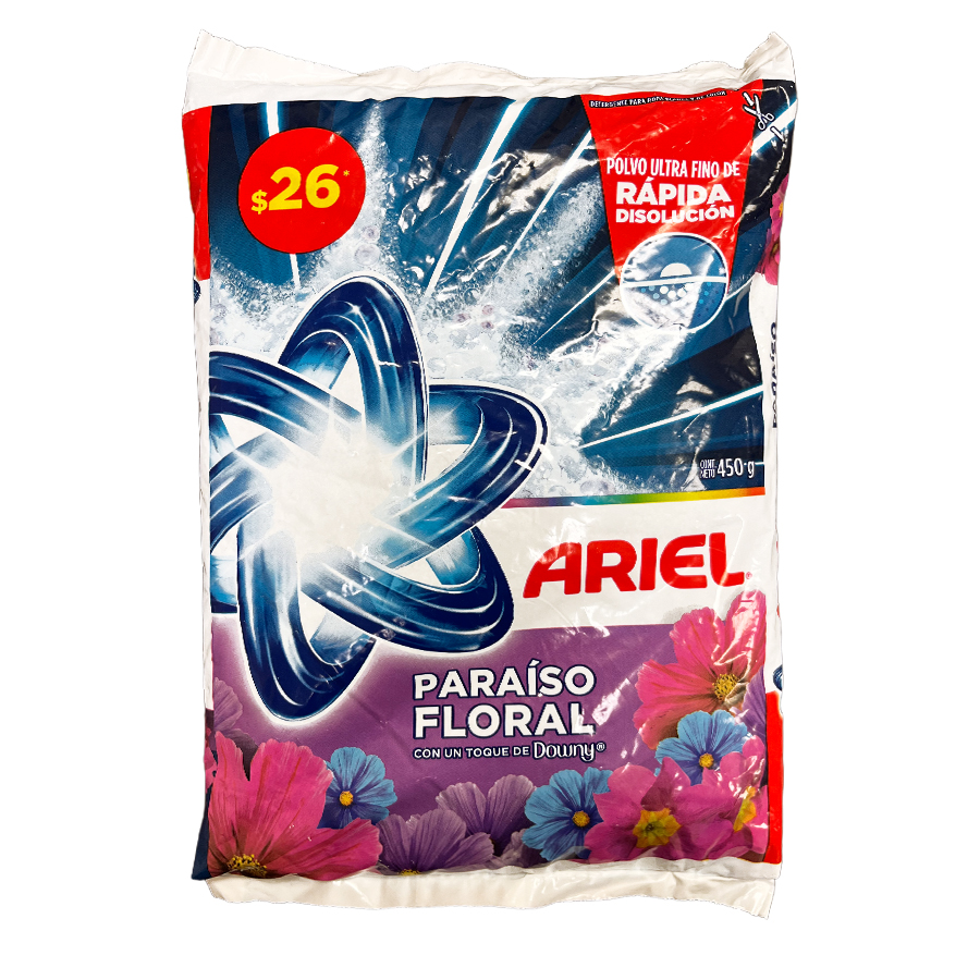 ARIEL POWDER DETERGENT 450 G PARAISO FLORAL