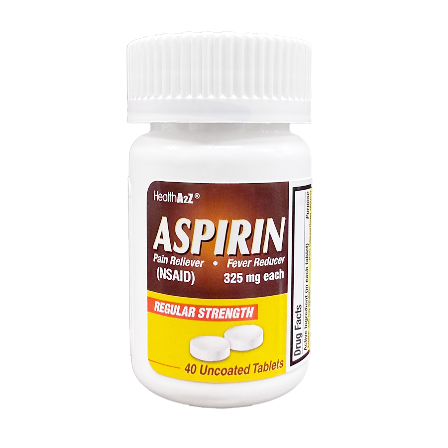 HEALTH A 2Z ASPIRIN COATED TABLET 325 MG 40 CT COMPARE TO BAYER