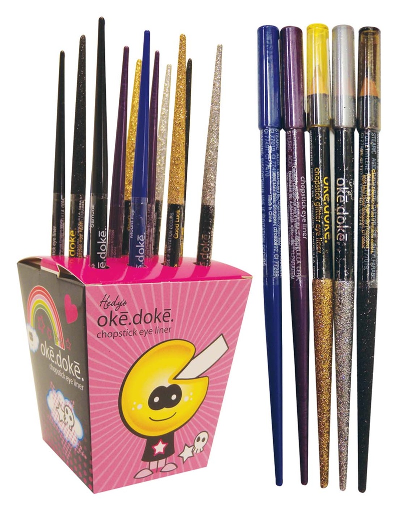 HEDYS EYELINER PENCIL 0.036 OZ COUNTER DISPLAY