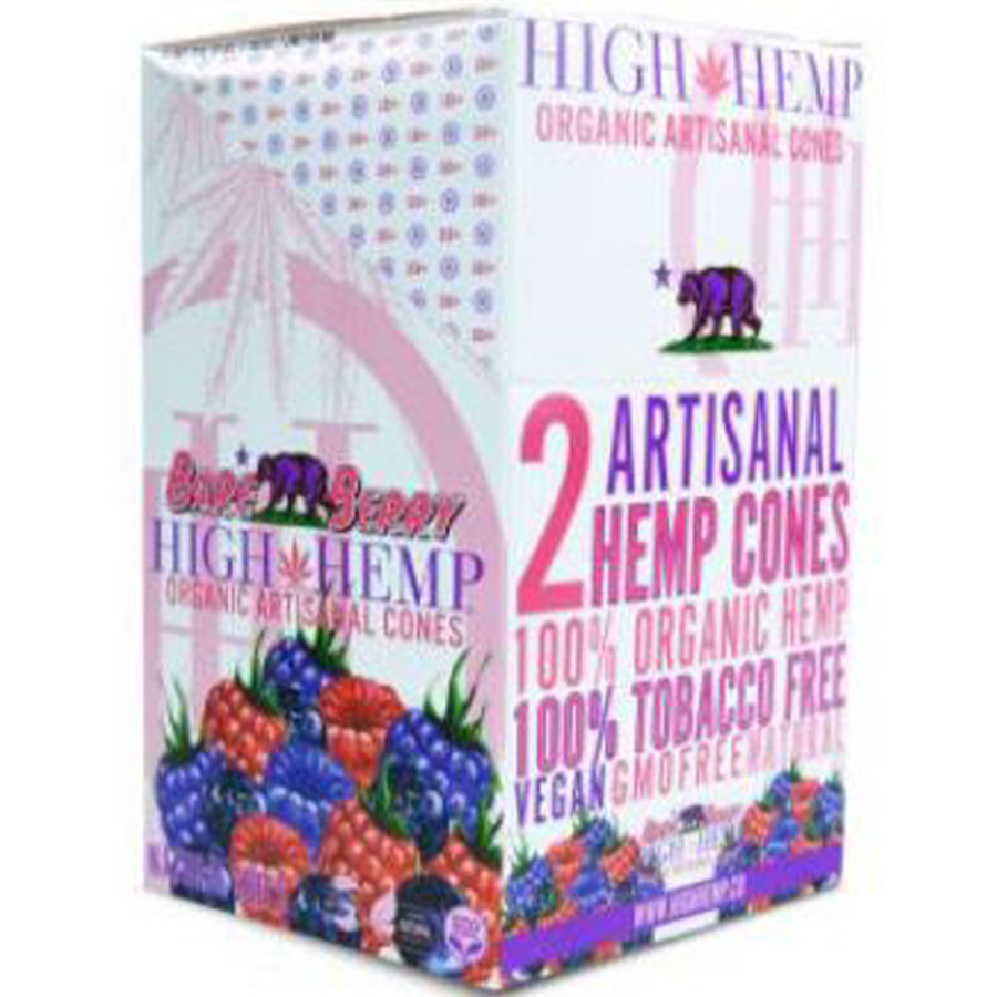 HIGH HEMP CONES 2 CT BERRY