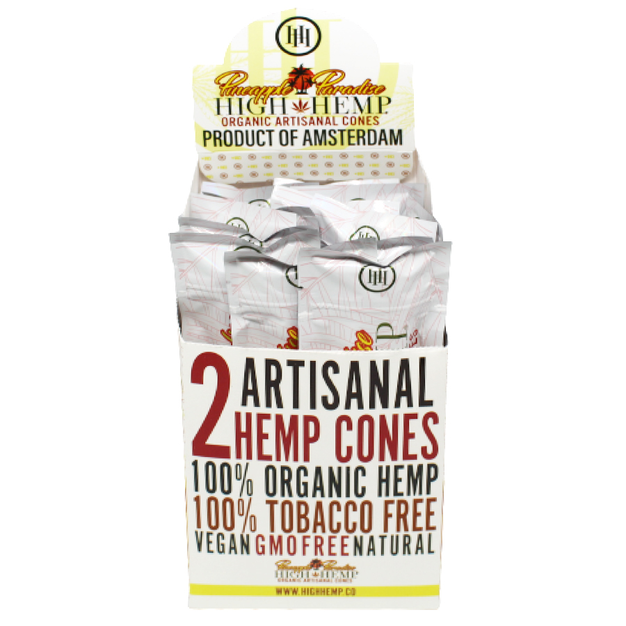 HIGH HEMP  CONES 2 CT PINEAPPLE