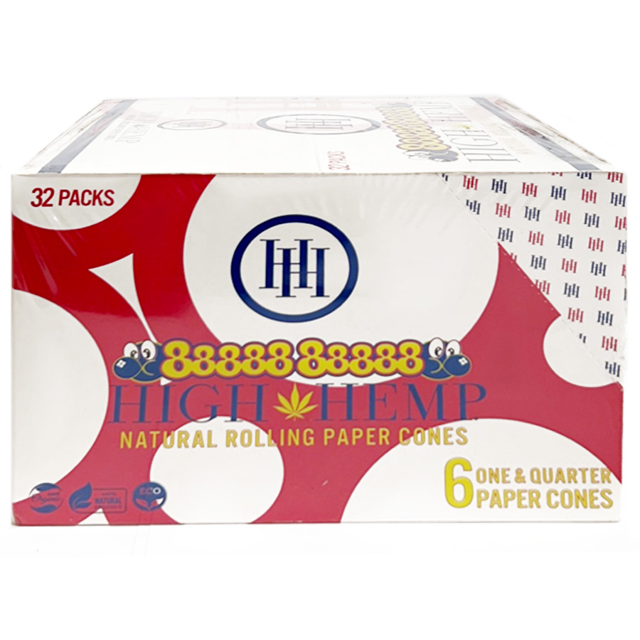 HIGH HEMP PAPER CONE 32 CT 888888888 BOX