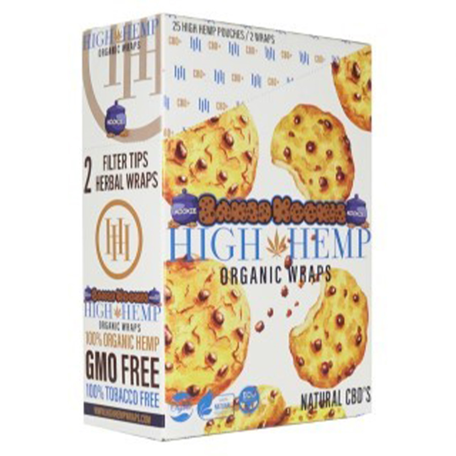 HIGH HEMP WRAPS 2 CT BAKED KOOKIE