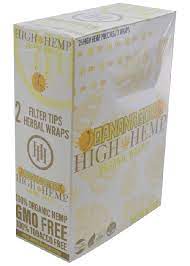 HIGH HEMP WRAPS 2 CT BANANA