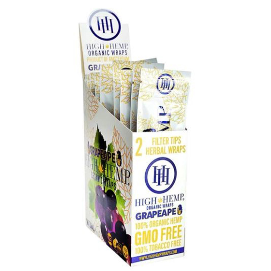 HIGH HEMP WRAPS 2 CT GRAPE