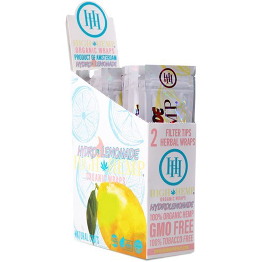 HIGH HEMP WRAPS 2 CT LEMONADE