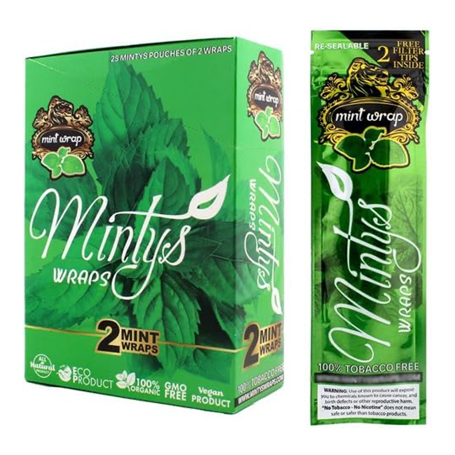 HIGH HEMP WRAPS 2 CT MINTY