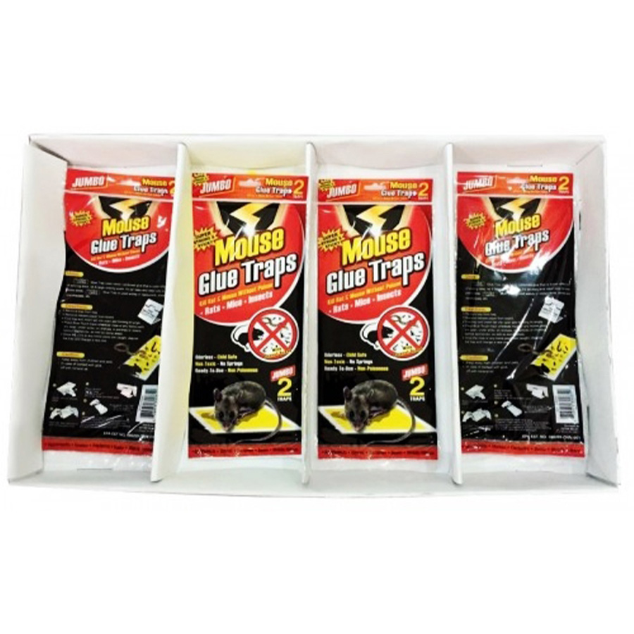 HOMESTYLE ESSENTIALS MOUSE TRAP 2 PK JUMBO SUPER ADHESIVE