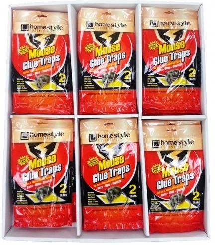 HOMESTYLE ESSENTIALS MOUSE TRAP 2 PK SUPER ADHESIVE