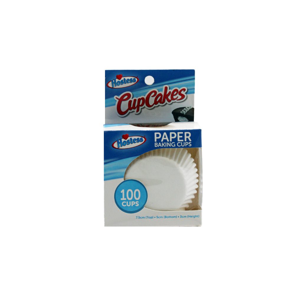 HOSTESS CUPCAKE LINERS 100 CT WHITE